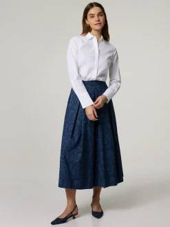 Midijupe mit Muster LUNA