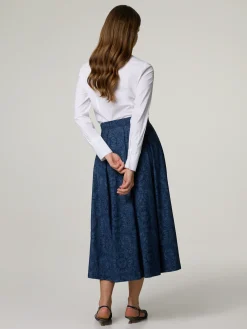 Midijupe mit Muster LUNA