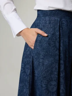 Midijupe mit Muster LUNA