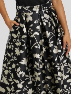 Midijupe mit Muster MIKADO