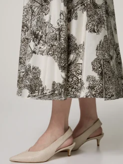 Midijupe mit Muster NATIF