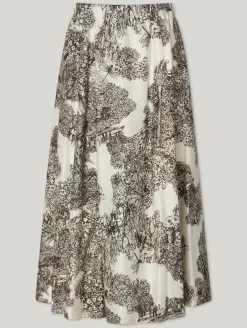 Midijupe mit Muster NATIF