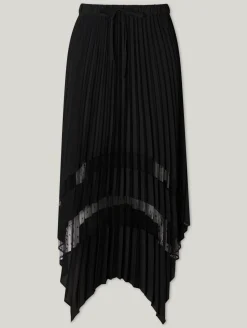Midijupe mit Plissee
