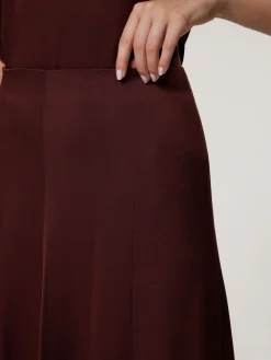 Midijupe mit Plissee