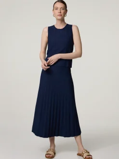 Midijupe mit Plissee