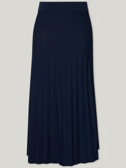 Midijupe mit Plissee