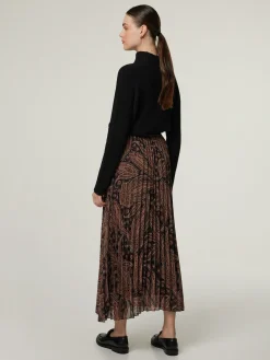 Midijupe mit Plissee