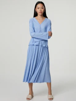 Midijupe mit Plissee UMA