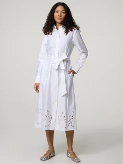 Midikleid aus Baumwolle