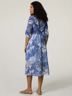 Midikleid aus Baumwolle