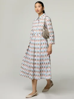 Midikleid aus Baumwolle