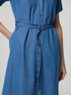 Midikleid aus Denim