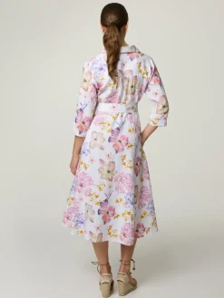 Midikleid aus Leinen