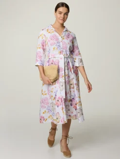 Midikleid aus Leinen