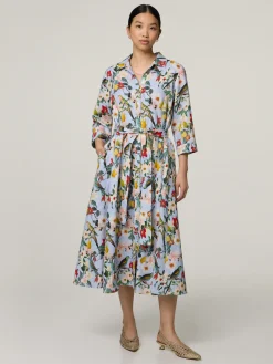 Midikleid aus Leinen