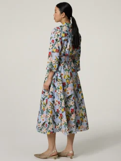 Midikleid aus Leinen