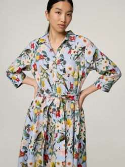 Midikleid aus Leinen