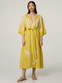 Midikleid aus Leinen