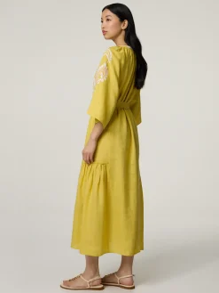 Midikleid aus Leinen