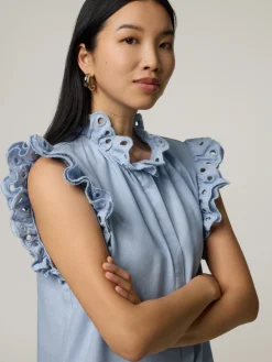 Midikleid aus Leinen