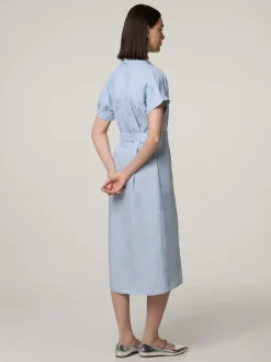 Midikleid aus Leinen