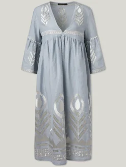 Midikleid aus Leinen