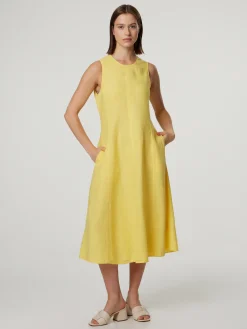 Midikleid aus Leinen