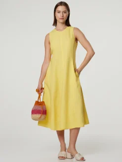 Midikleid aus Leinen