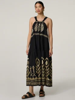 Midikleid aus Leinen