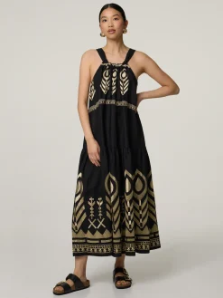 Midikleid aus Leinen