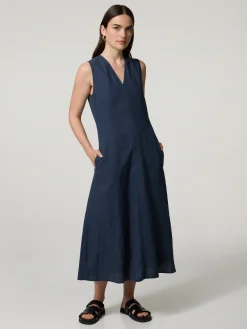 Midikleid aus Leinen