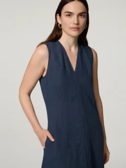 Midikleid aus Leinen