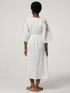 Midikleid aus Leinen