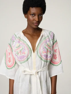 Midikleid aus Leinen