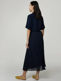 Midikleid aus Plissee DOCELINA