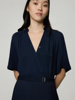 Midikleid aus Plissee DOCELINA