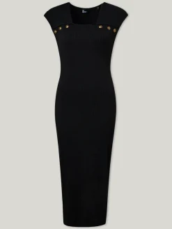 Midikleid aus Rippstrick