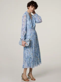 Midikleid aus Seide DAKELINA