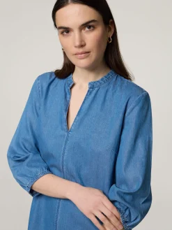 Midikleid im Denim-Look