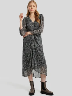 Midikleid mit Allover-Print