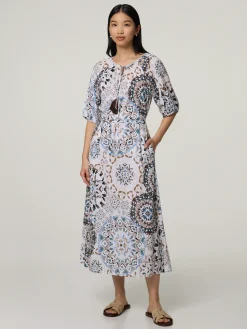 Midikleid mit Baumwolle