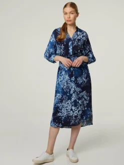 Midikleid mit Blumen-Print