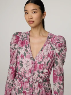 Midikleid mit Blumenprint