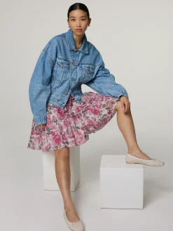 Midikleid mit Blumenprint