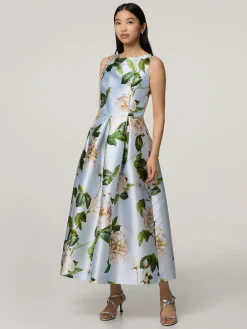 Midikleid mit Blumenprint