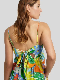 Midikleid mit Blumenprint