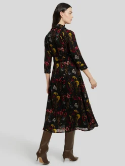 Midikleid mit Flower-Print
