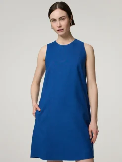 Midikleid mit Leinen