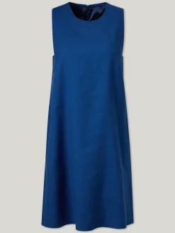 Midikleid mit Leinen