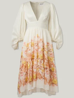 Midikleid mit Leinen SASIA